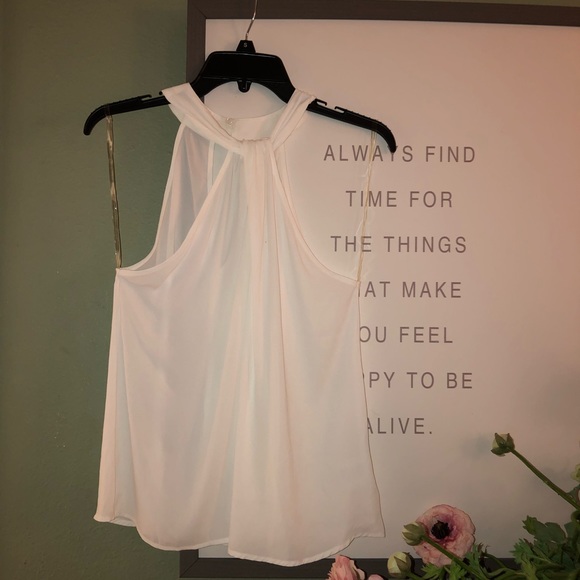 Francesca's Collections Tops - White sheer blouse